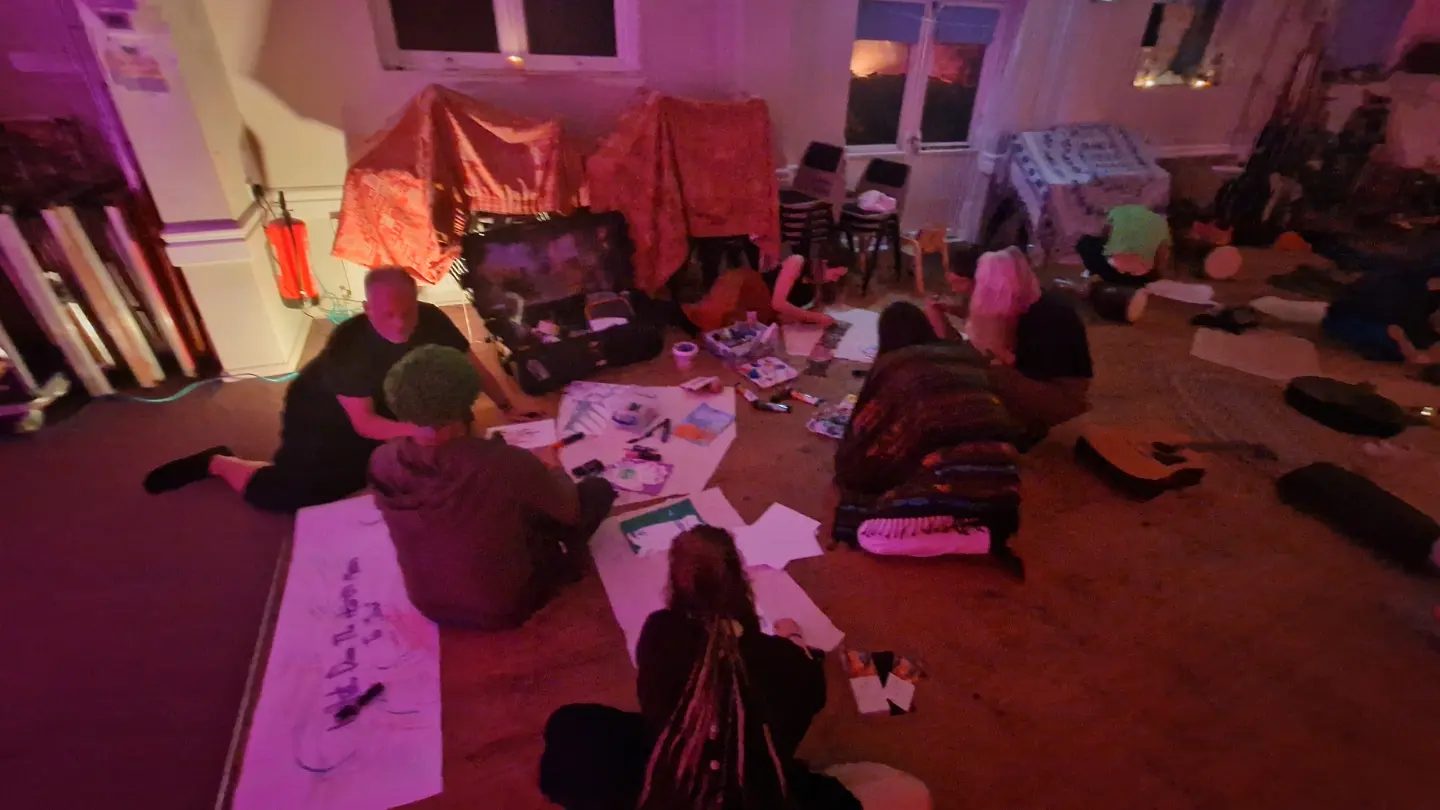 Painting on the floor