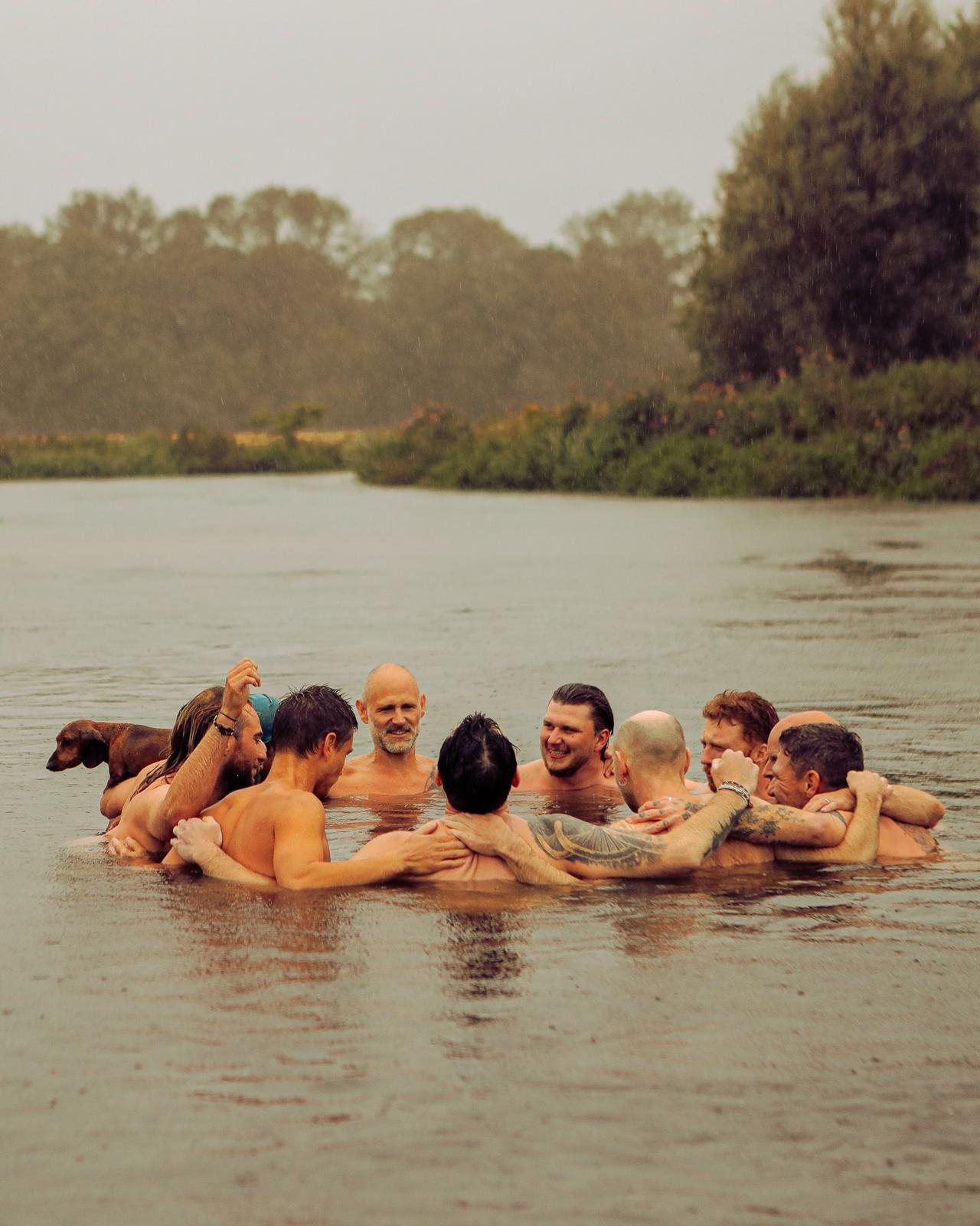 The river, in the rain